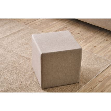 Tabouret CUBI 40x40 cm beige