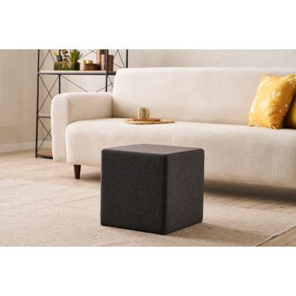Tabouret CUBI 40x40 cm marron foncé
