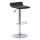 Tabouret de bar 84x40 cm noir/chrome brillant