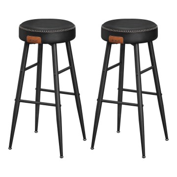 Tabouret de bar LIOR noir