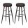 Tabouret de bar LIOR noir