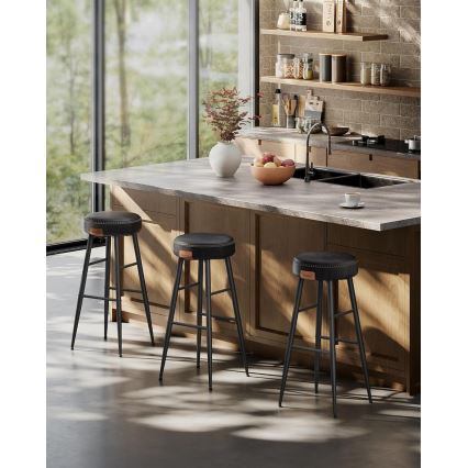 Tabouret de bar LIOR noir