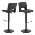 Tabouret de bar SERENA 1 pcs gris foncé