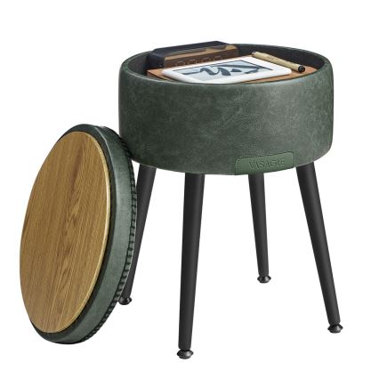 Tabouret en cuir CORE vert