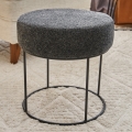 Tabouret JAVI Ø 40 cm, anthracite