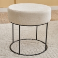 Tabouret JAVI Ø 40 cm crème