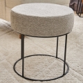 Tabouret JAVI Ø 40 cm crème