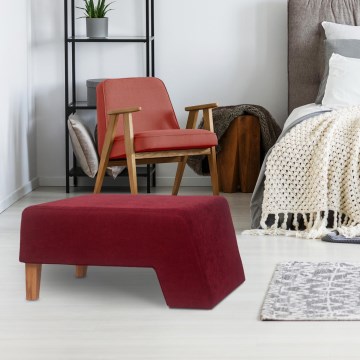 Tabouret KATE 40x84 cm rouge
