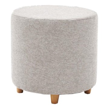 Tabouret KIMA Ø 40 cm crème/gris