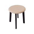 Tabouret KUBE Ø 36 cm noir/beige
