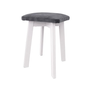Tabouret LUBE 36x36 cm blanc/anthracite