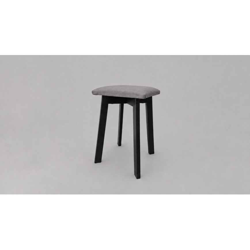 Tabouret LUBE 36x36 cm noir/gris