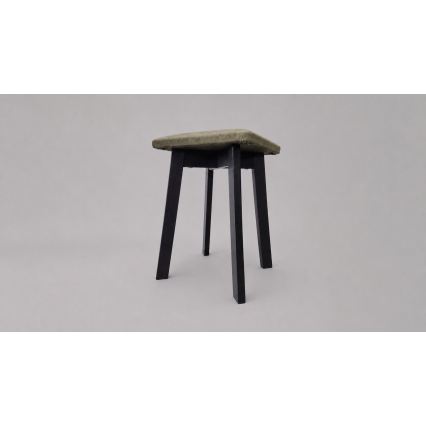 Tabouret LUBE 36x36 cm noir/vert