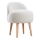 Tabouret MIKI Ø 46 cm, blanc