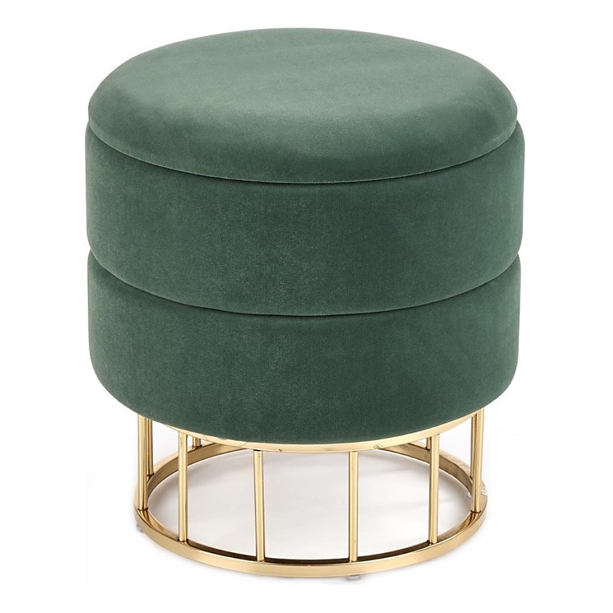 Tabouret MINTY d. 37 cm vert/doré