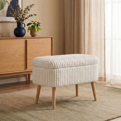 Tabouret MOLIS 35x60 cm blanc