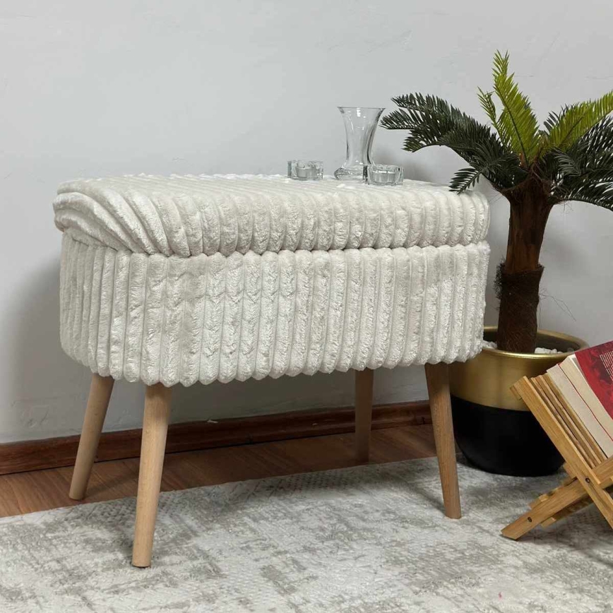 Tabouret MOLIS 35x60 cm blanc