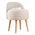Tabouret NIKI Ø 46 cm, crème