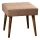Tabouret NUTO 46x46 cm marron
