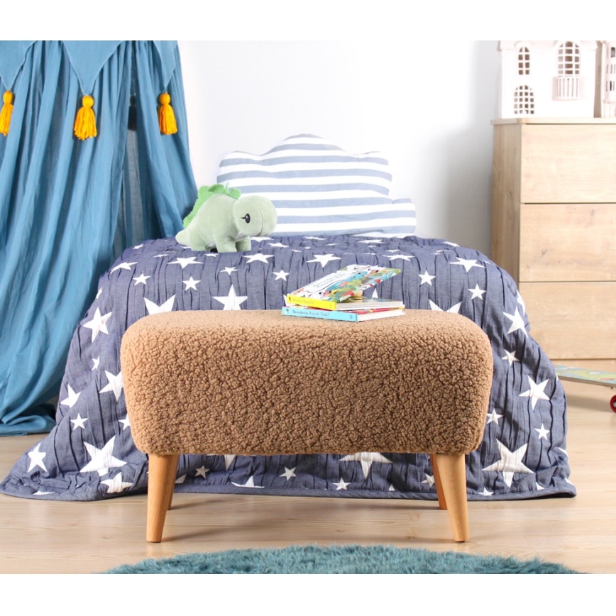 Tabouret PIXI 32×61 cm marron