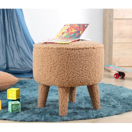 Tabouret PIXI Ø 38 cm, marron