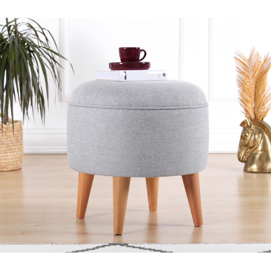 Tabouret PIXI Ø 40 cm, gris