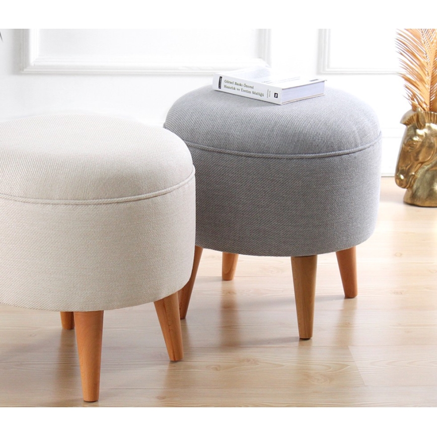 Tabouret PIXI Ø 40 cm, gris