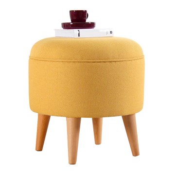 Tabouret PIXI Ø 40 cm jaune