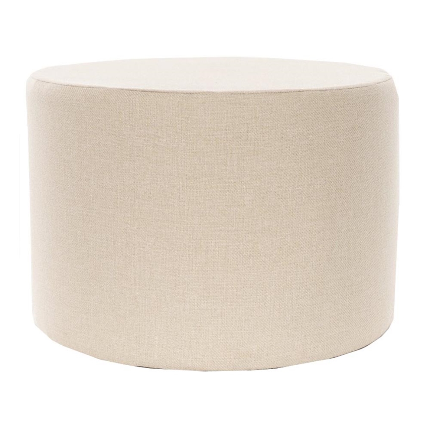 Tabouret RABO, diamètre 58 cm, coloris crème
