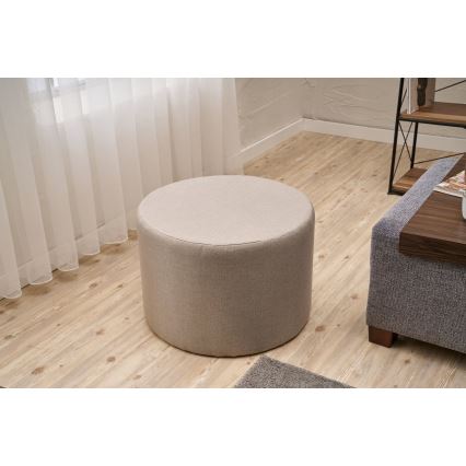 Tabouret RABO Ø 58 cm beige
