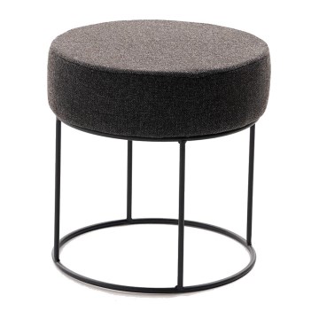 Tabouret RELO Ø 40 cm brun foncé