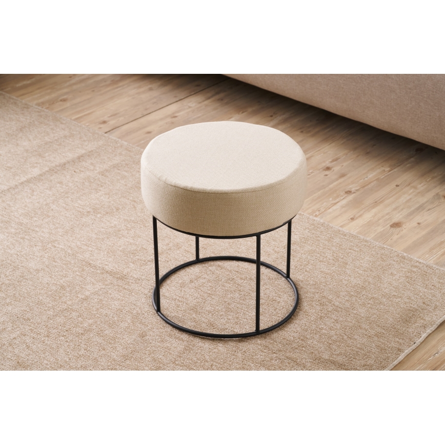 Tabouret RELO Ø 40 cm crème