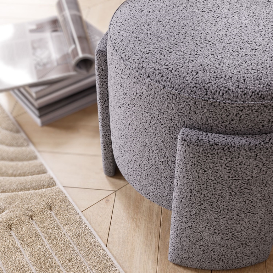 Tabouret ROCKET Ø 39 cm gris