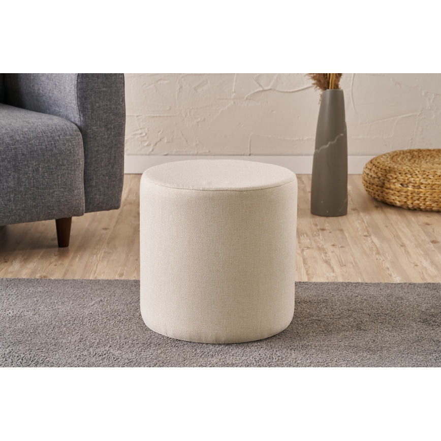 Tabouret RONDO Ø 40 cm crème