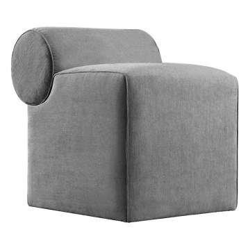 Tabouret TIKI 47x45 cm gris