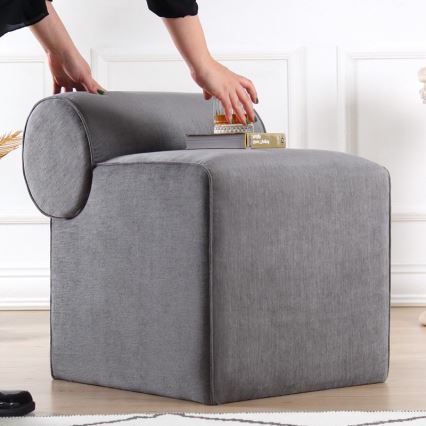 Tabouret TIKI 47x45 cm gris