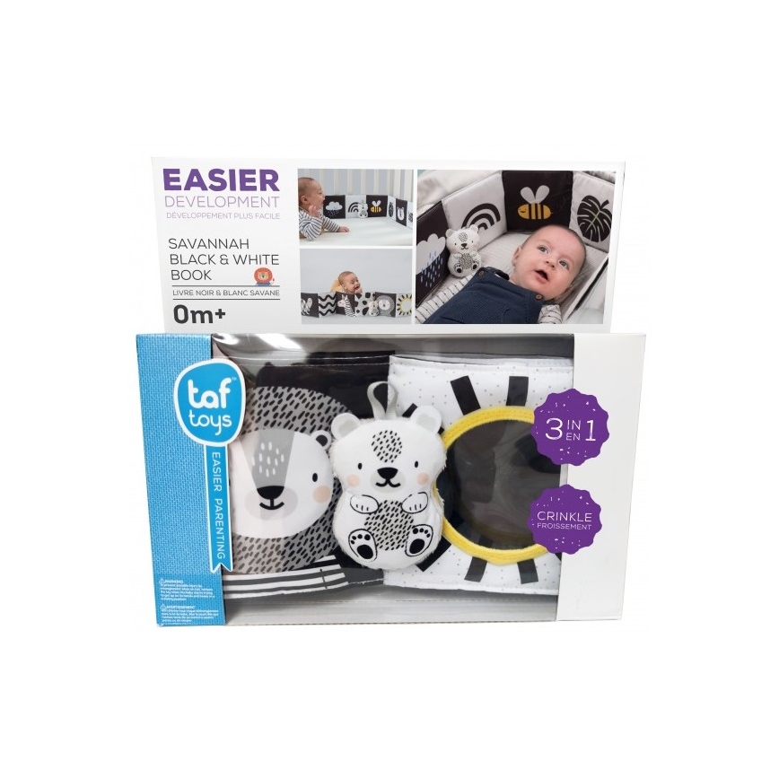 Taf Toys - Libro tessile per bambini 3in1 savana