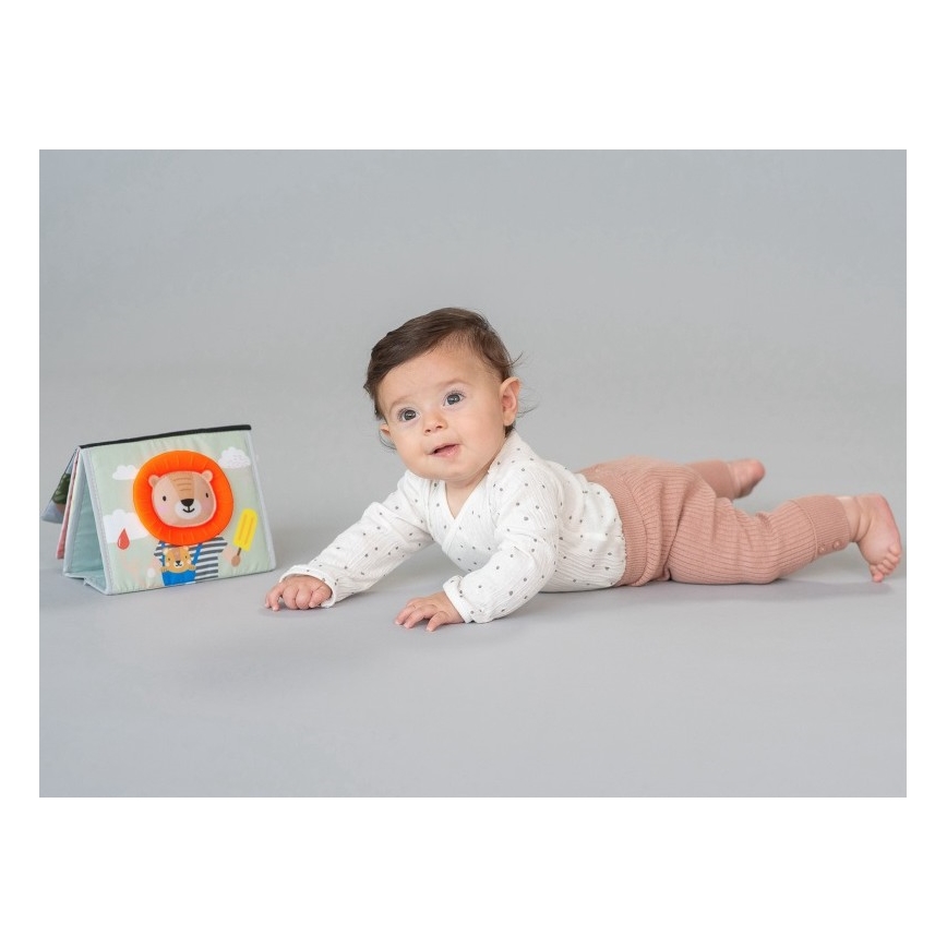 Taf Toys - Libro tessile per bambini con specchio della savana