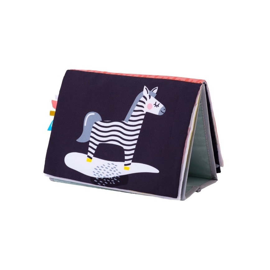 Taf Toys - Libro tessile per bambini con specchio della savana