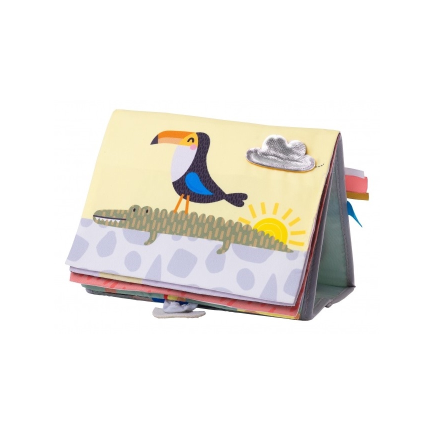 Taf Toys - Libro tessile per bambini con specchio della savana