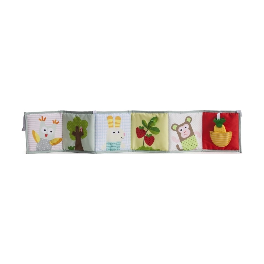 Taf Toys - Livre textile pour enfants 3en1 animaux