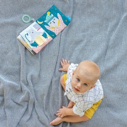 Taf Toys - Orso libro in tessuto per bambini