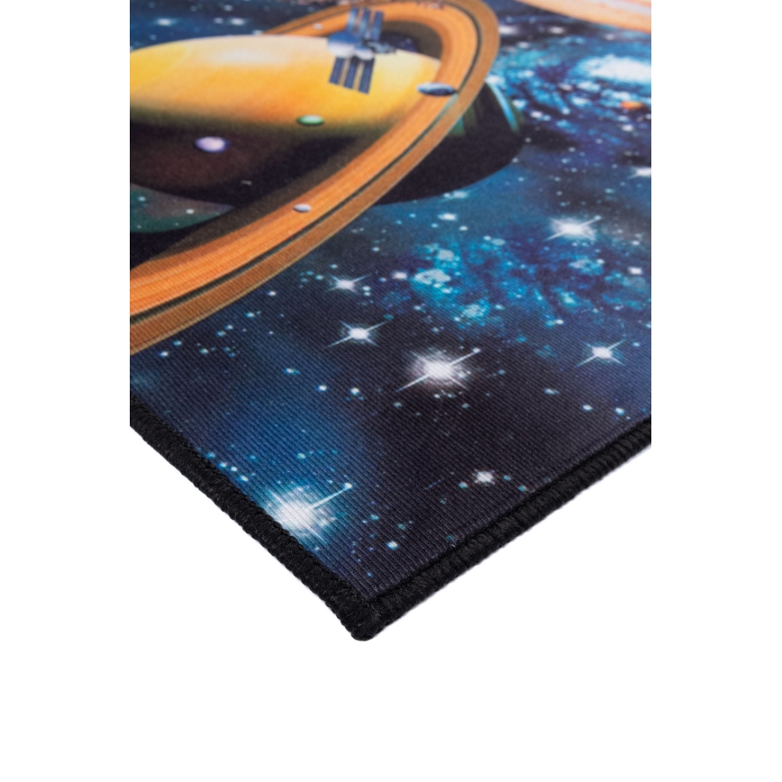 Tapis antidérapant pour enfants PRINT 3D 80x150 cm planètes/multicolore