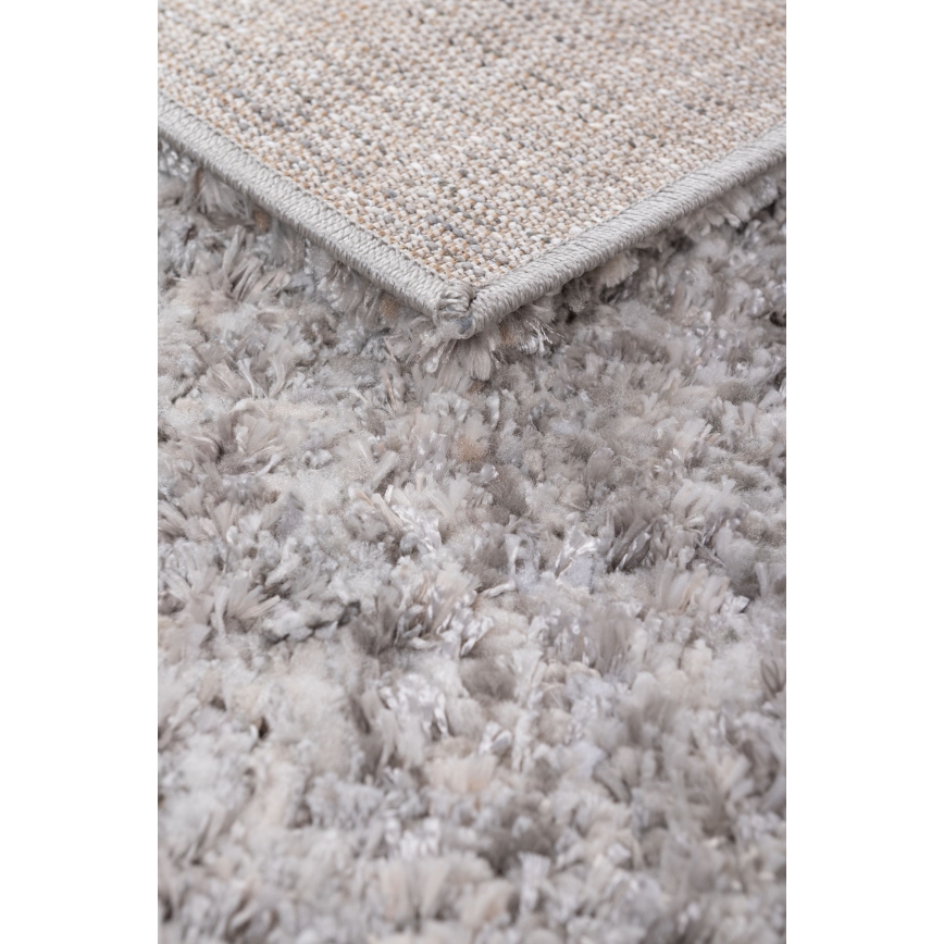 Tapis BILBAO SHAGGY 80 x 150 cm gris/anthracite