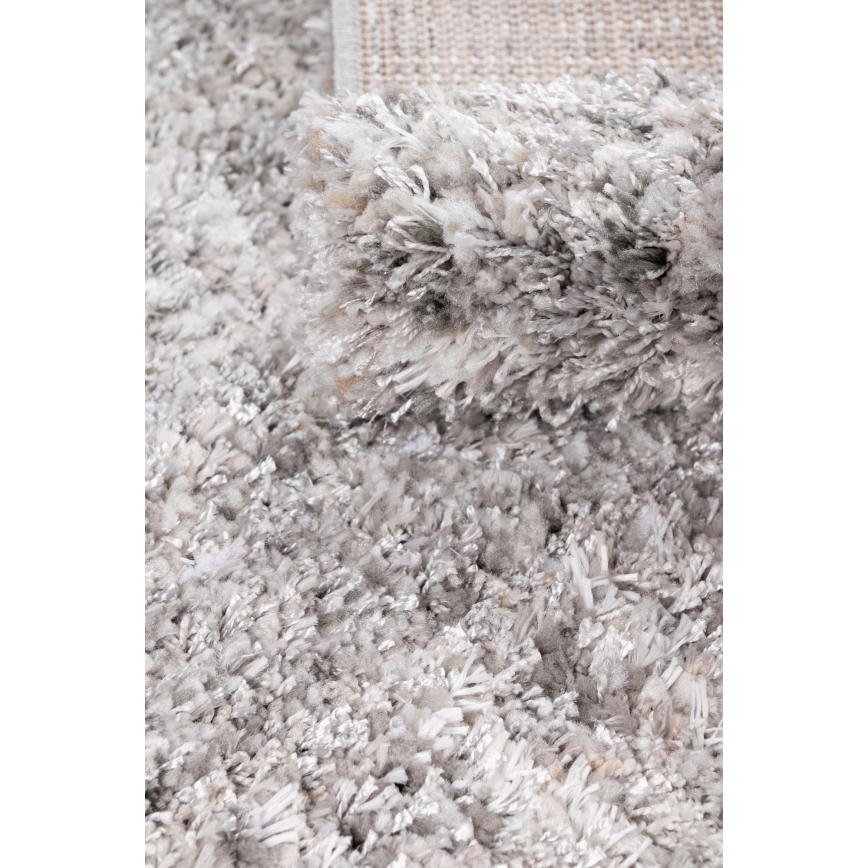 Tapis BILBAO SHAGGY 80 x 150 cm gris/anthracite
