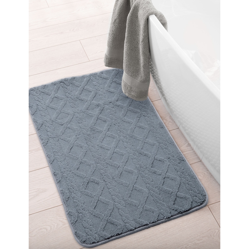 Tapis de bain NEW STYLE 3D 60x90 cm gris
