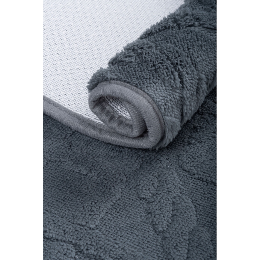 Tapis de bain NEW STYLE 3D 60x90 cm gris