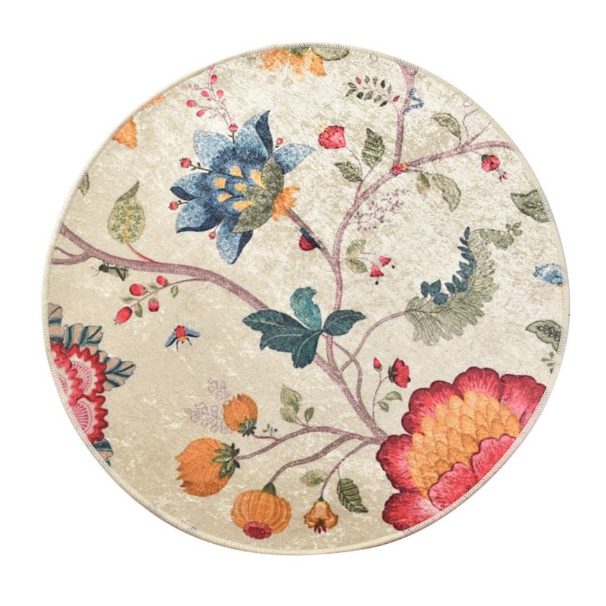 Tapis de salle de bains ARYA d. 100 cm coloré