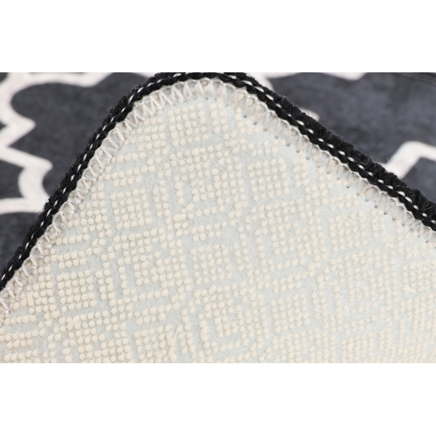 Tapis de salle de bains KUPA 40x60 cm noir