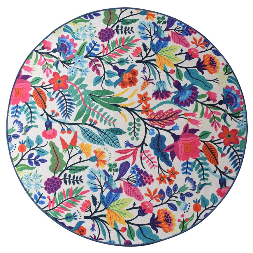 Tapis de salle de bains PICTURA d. 100 cm coloré